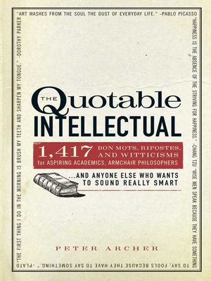 cover image of The Quotable Intellectual